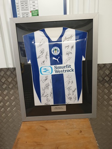 Framed wigan athletic signed - framed,
