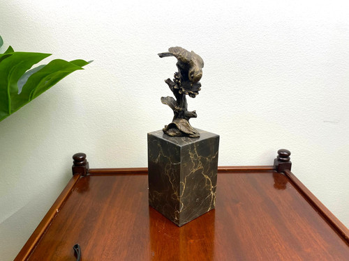 Bronze sculpture bird - of,