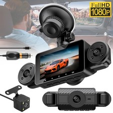 360° HD1080P 4 Channel Panoramic Dash Cam Car DVR Camera G-sensor Video Recorder