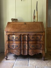 Impressive Vintage French Bureau Antique Ornate Rococo Style