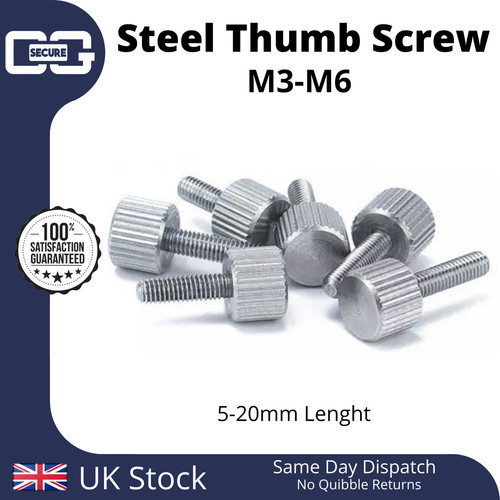 Carbon steel knurled - steel, thumb