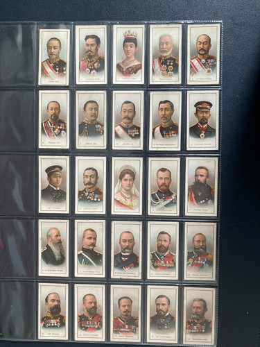 Cigarette cards russo japanese - cards,