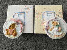 2x Cherished Teddies plaques- 'love' and Faith - Boxed