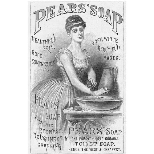 Pears soap lady washing theme - soap,