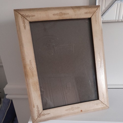 Vintage cream leather picture - ,