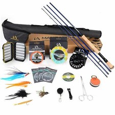 Maxcatch Predator Big Game and Saltwater Fly fishing Rod Combo Kit 8-10wt,4pcs