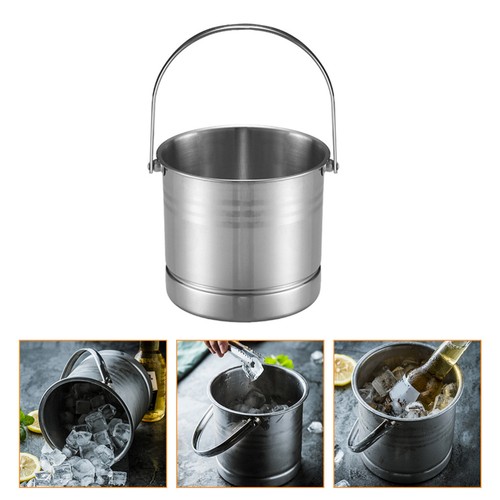 Stainless steel ice bucket - steel,