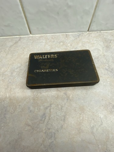 Vintage walters cigarette tin - vintage,