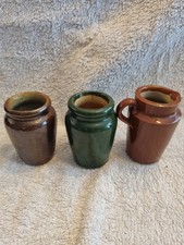 3 VICTORIAN CREAM STONEWARE