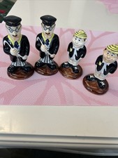 Vıntage Novelty Salt And Pepper Pots Made By Cc HT  Pottery. Excellent Cond.