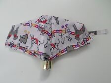 RADLEY - PARTY PALS - NATURAL / CHALK TELESCOPIC UMBRELLA  - MULTI DOGS PRINT