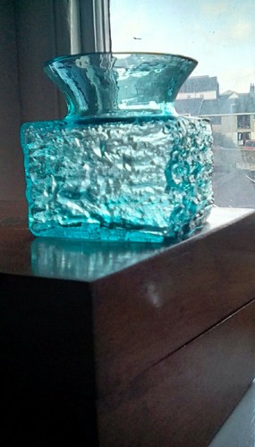 Dartington glass kingfisher - glass,