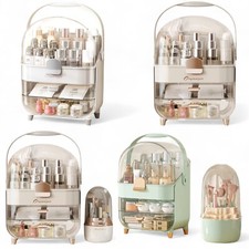 XL Large Make Up Organiser Cosmetic Vanity Case Box 2 Drawers Skincare Storage