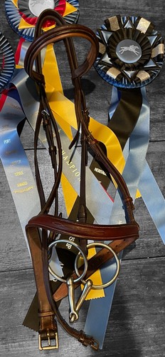 Hunter derby bridle - hunter, raised