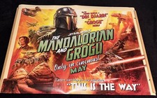 “THE MANDALORIAN & GROGU” ORIGINAL UK QUAD CINEMA POSTER