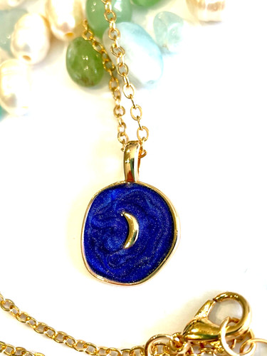 Celestial midnight blue gold - midnight,