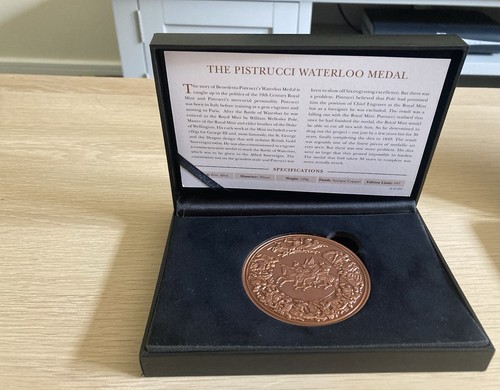 The pistrucci waterloo medal - medal,
