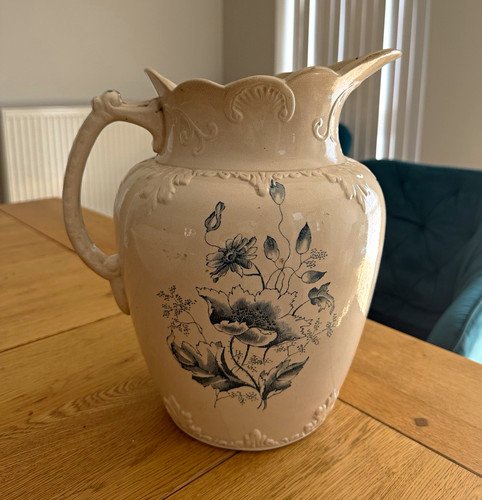 Antique victorian blue - victorian, floral