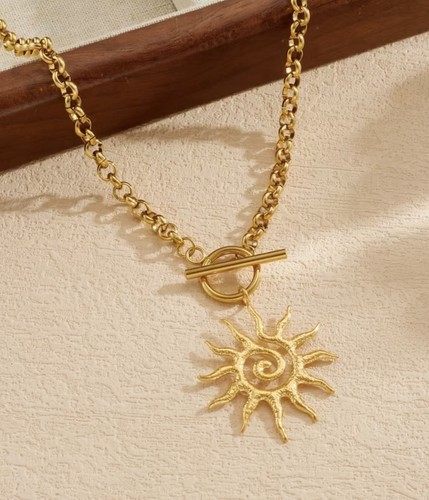 Zara spiral sun buckle 18k - ot,