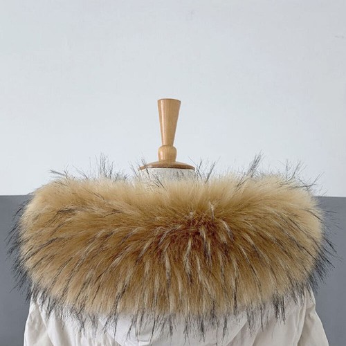 Tachable fluffy collar faux - tachable,