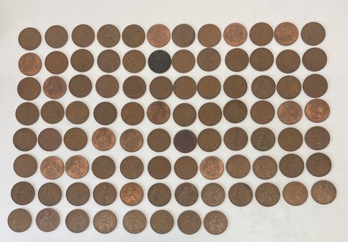 Qe2 pre decimal - pennies,