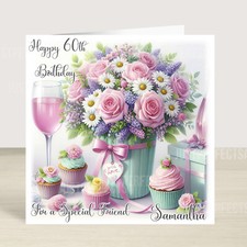 Stunning floral vase Rose Wine