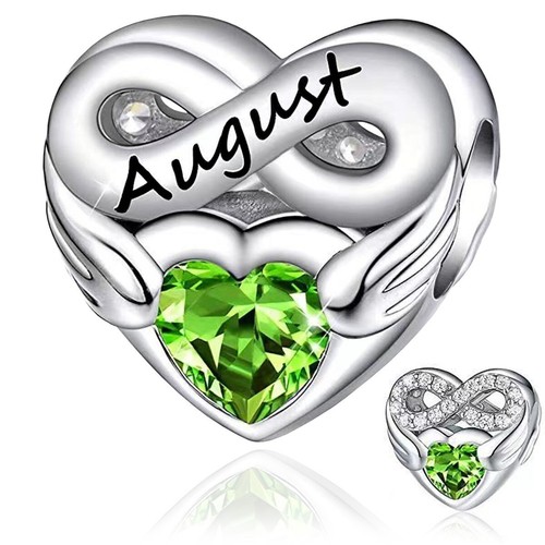 August infinity birthstone - august,