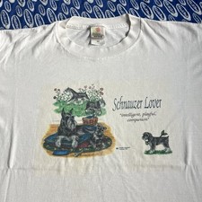 Vintage 90s Schnauzer Dog