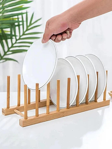 Wooden dish plate cup stand - plate,