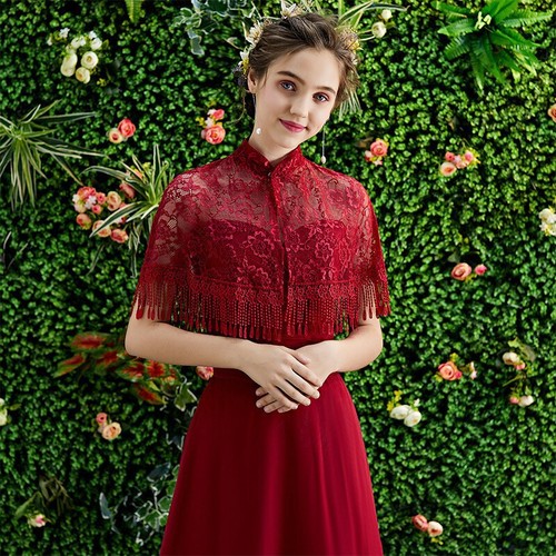 Floral lace shrug bolero - lace,