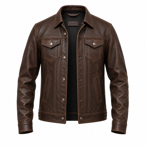 Men dark brown - men's, genuine