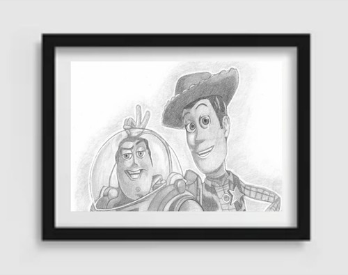 Disney inspired pencil - pencil, sketch