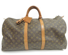 Authentic Louis Vuitton Monogram Duffle Boston Bag Keepall 55 #42796