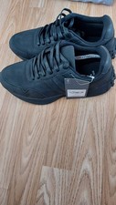 Tu Black Retro School Trainers Size 6 New with Tags