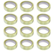 12 ROLLS OF CLEAR  24MM x 66M