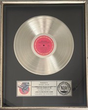 Judas Priest RIAA Platinum disc award 1982