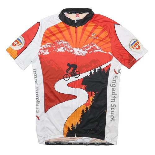 Cuore mens red white cycling - white,