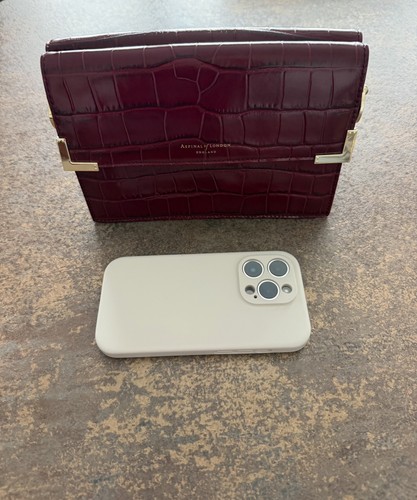 Aspinal london burgundy red - of,