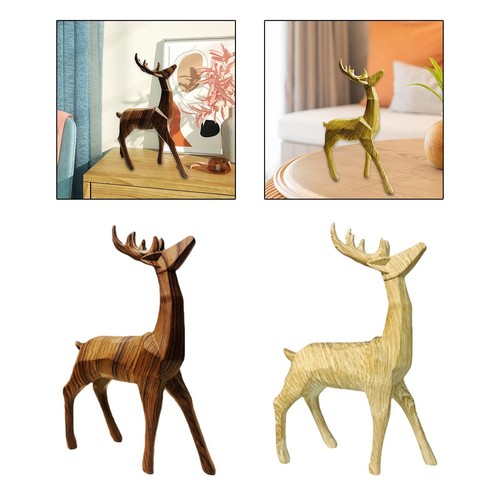 Standing deer statues - deer, reindeer