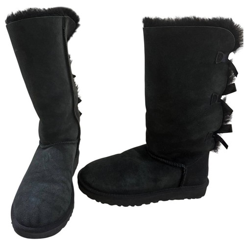 Ugg bailey bow tall black - bailey,