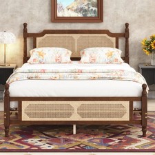 Queen Pine wooden Bed with