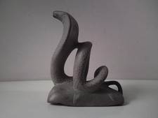 Handcrafted Hindu stone sculpture - mythology Serpent - Cobra Naga deity