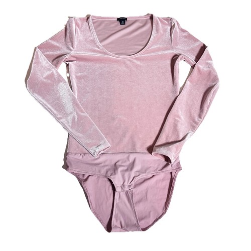 Crew bodysuit velvet - j., pink