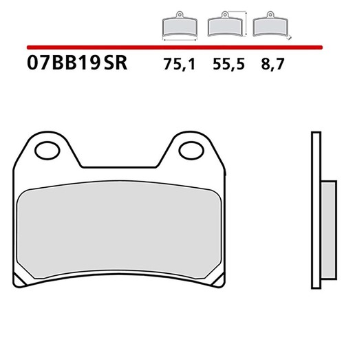 Brembo front brake pad kit - brembo,