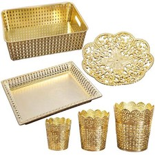 Metallic Gold Plastic Cake