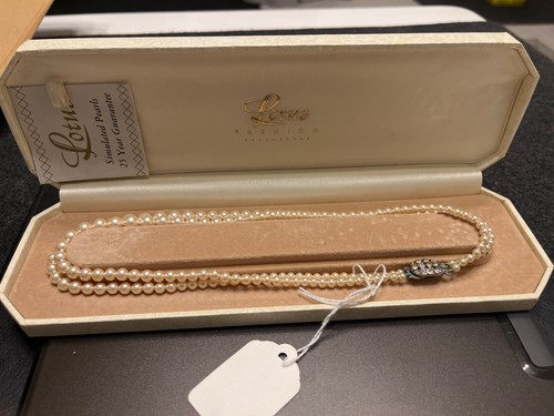 Lotus champagne pearl necklace - lotus,