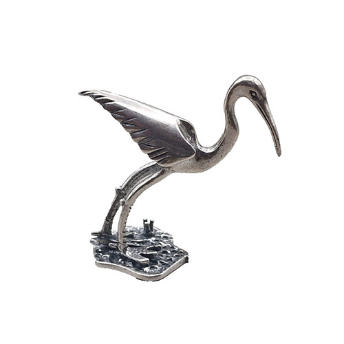 Collectible solid silver stork - solid,