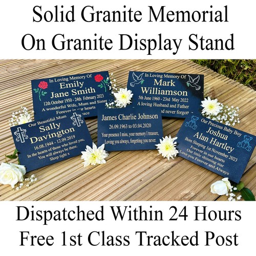 Personalised engraved granite - engraved,