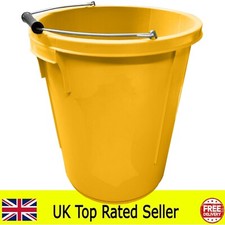 25 LITRES / 25L YELLOW PLASTERERS / PLASTER BUCKET 5 GALLON WITH MEASUREMENTS