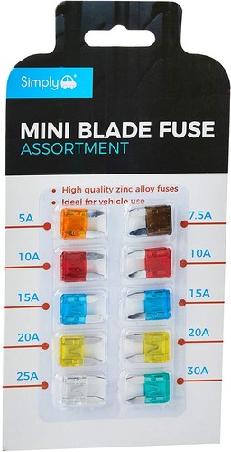 Assorted mini blade - car, fuses